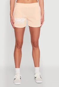 Womens Flawless Graphic Sweatshorts, Orange, Size M