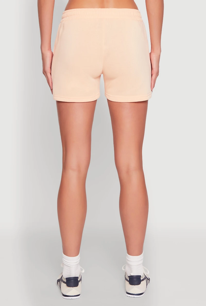 Womens Flawless Graphic Sweatshorts, Orange, Size M