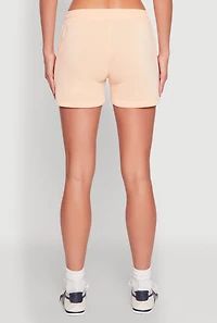 Womens Flawless Graphic Sweatshorts, Orange, Size M