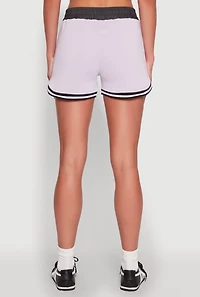 94 Graphic Denim Trim Shorts