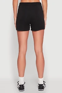 Womens Marled Detail Dolphin Shorts,