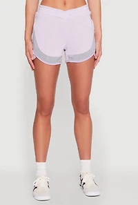 Womens Marled Detail Dolphin Shorts,