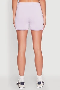 Womens Marled Detail Dolphin Shorts,