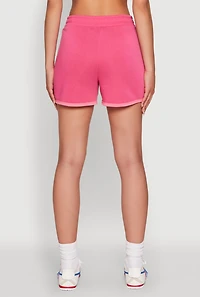 Womens Marled Detail Dolphin Shorts,