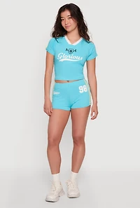 Varsity Stripe Glorious 98 Graphic Shorts