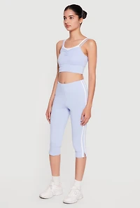 Contrast Layered Cropped Cami