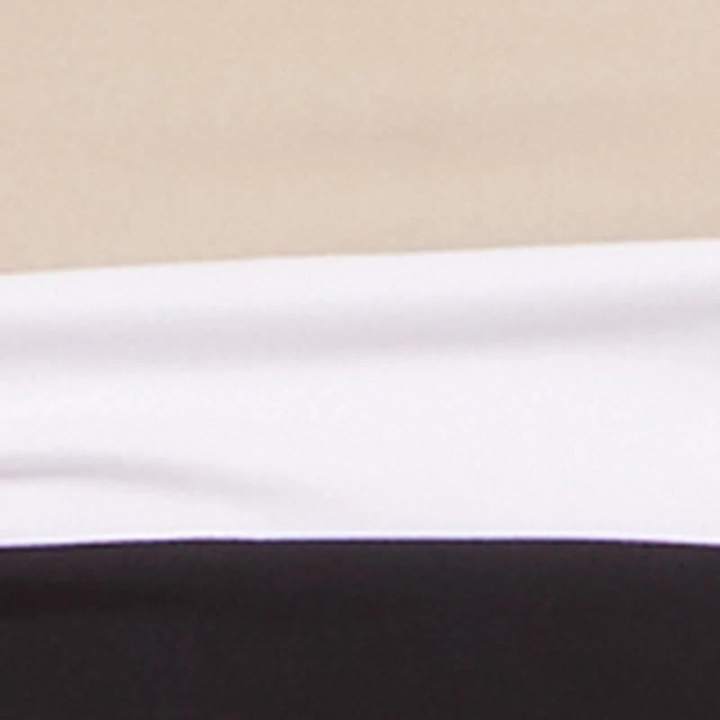 Faux Wrap Contrast Trim Waist Leggings