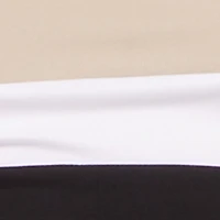 Faux Wrap Contrast Trim Waist Leggings