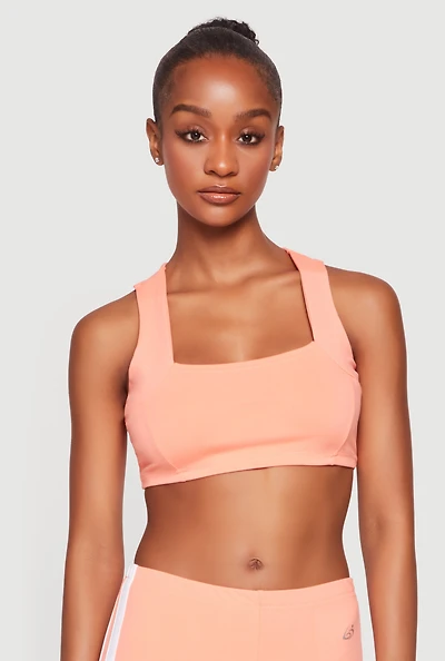 Square Neck Racerback Sports Bra