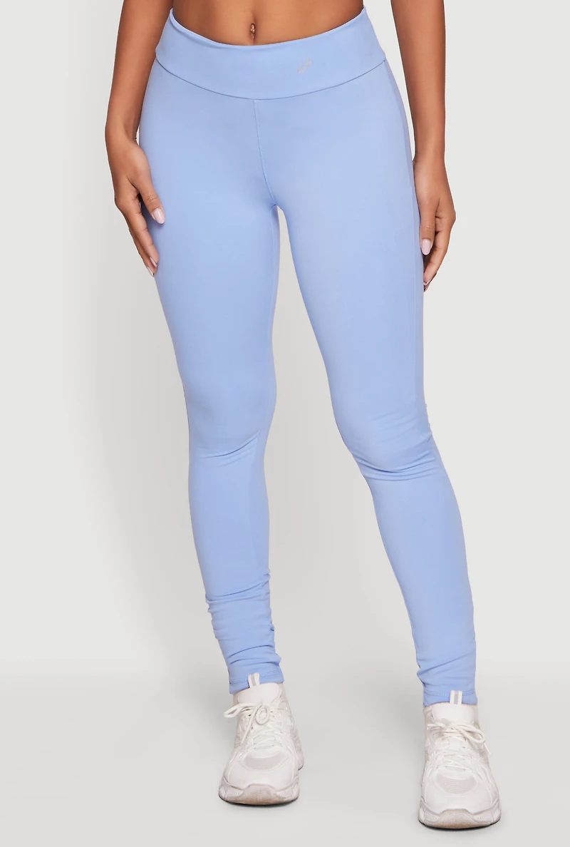Mid Rise Solid Leggings