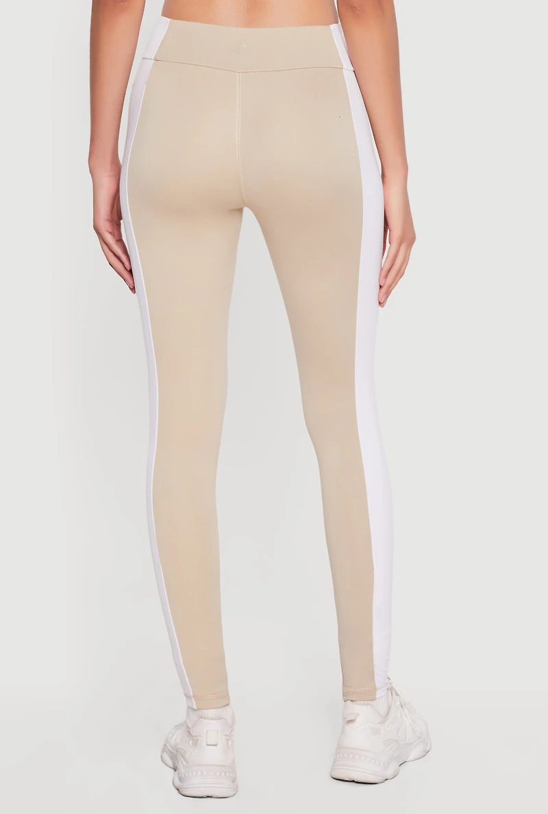 High Waisted Contrast Trim Leggings