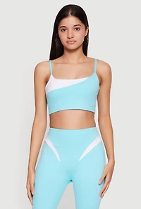 Color Blocked Crop Cami