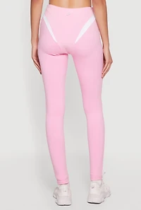 Contrast Trim High Waisted Leggings