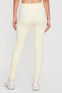Contrast Trim High Waisted Leggings