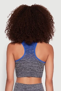 Womens Trendy Marled Ombre Cropped Tank Top, Multi, Size S-M
