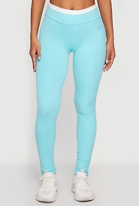 Contrast Waistband Leggings