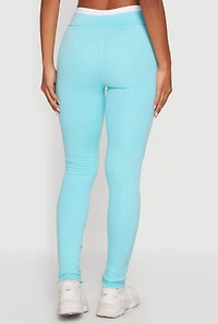 Contrast Waistband Leggings