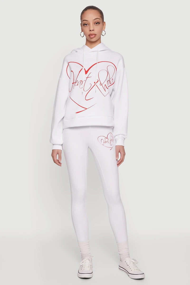 Heart Throb Graphic Pullover Hoodie