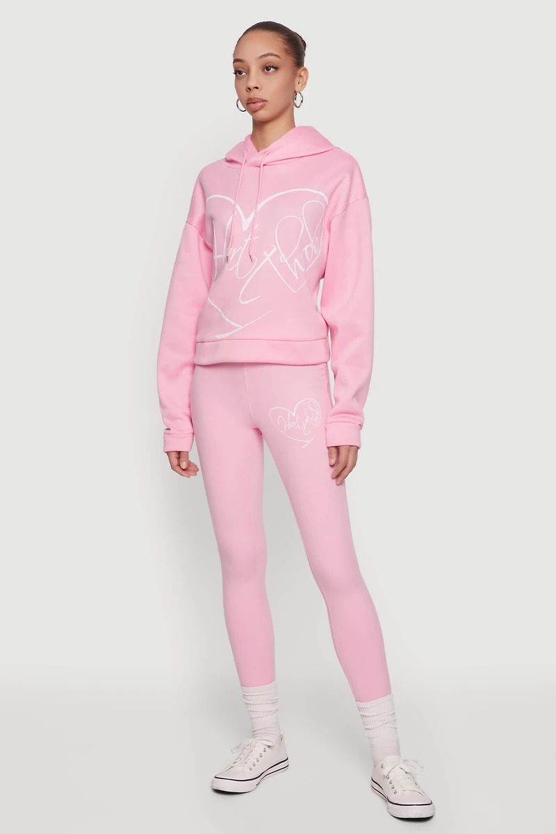 Heart Throb Graphic Pullover Hoodie