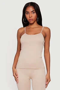 Scoop Neck Cami and Long Sleeve Shrug with Thumb Holes Set