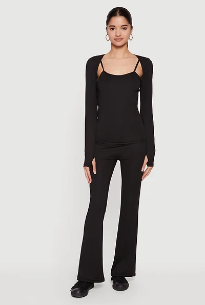 High Waisted Boot Cut Leggings