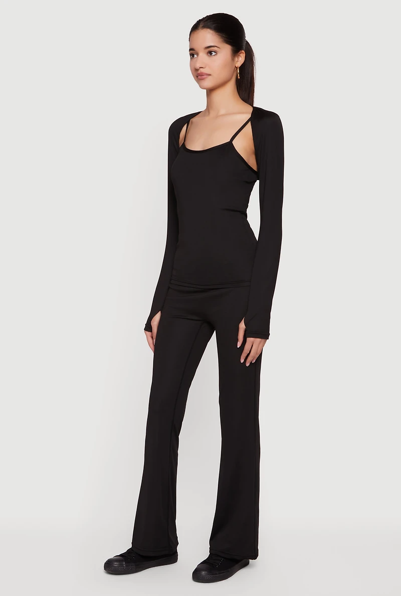 High Waisted Boot Cut Leggings