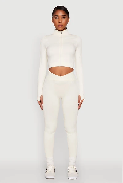 Seamless Mineral Wash Ruched High Waisted Leggings