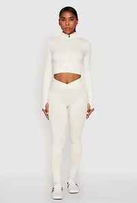 Seamless Mineral Wash Ruched High Waisted Leggings