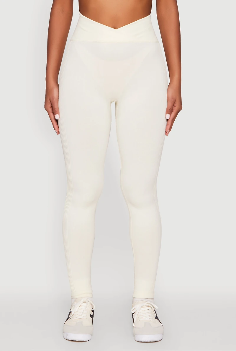 Seamless Mineral Wash Ruched High Waisted Leggings