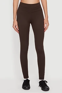 High Waisted Decorative Stitch Leggings