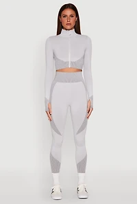 Womens Striped Detail Two Tone Track Jacket,