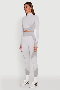 Striped Detail Two Tone Track Jacket