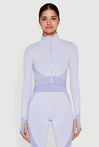 Womens Striped Detail Two Tone Track Jacket,