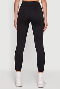 Solid Cell Phone Pocket Leggings