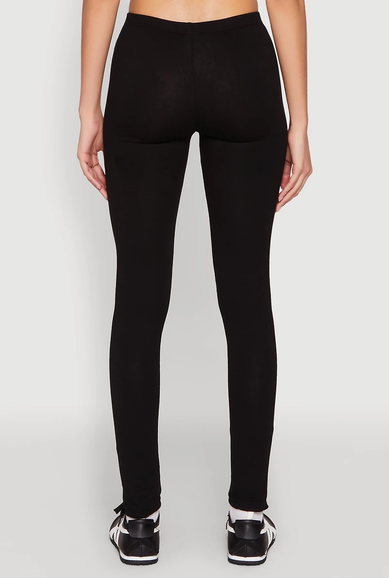 Womens She Is Me Graphic Leggings, Black, Size M