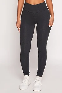 Womens High Waist Cropped Pocket Leggings,