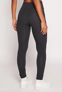 Womens High Waist Cropped Pocket Leggings,