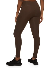 Womens High Waist Cropped Pocket Leggings,