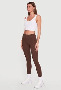 Solid Soft Knit High Waisted Leggings