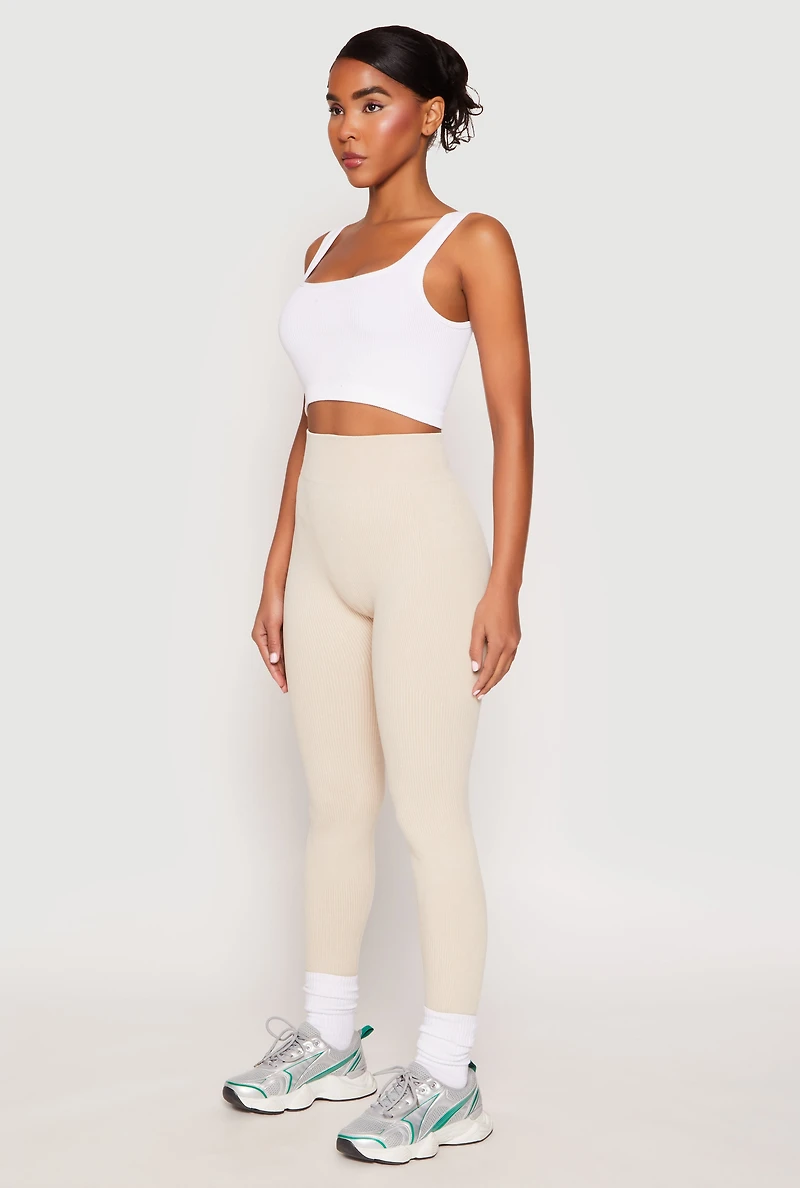 Seamless Acid Wash High Waisted Leggings