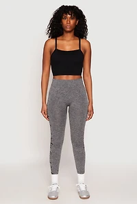 Good Vibes Graphic High Waisted Leggings