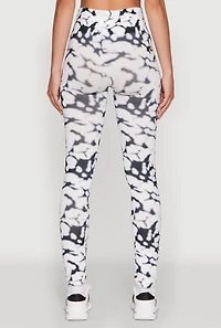 Womens Tie Dye Print Leggings, Multi, Size S-M