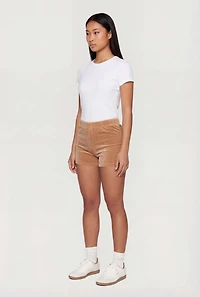 Solid Velour Shorts