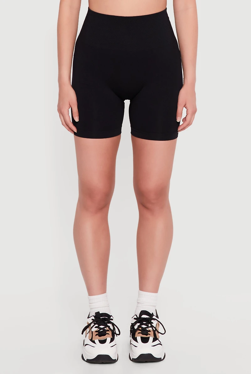 High Waist Seamless Bike Shorts