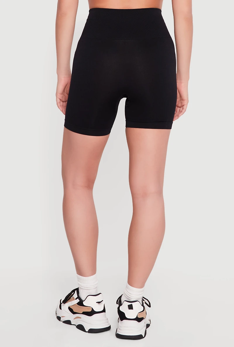 High Waist Seamless Bike Shorts