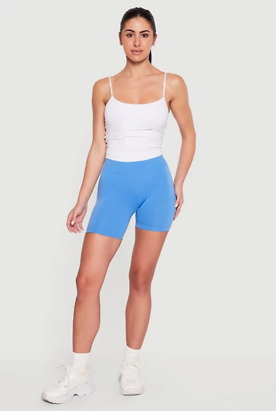 High Waist Seamless Bike Shorts