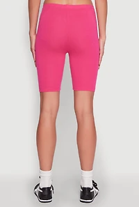 Womens Brooklyn New York Biker Shorts, Pink, Size L