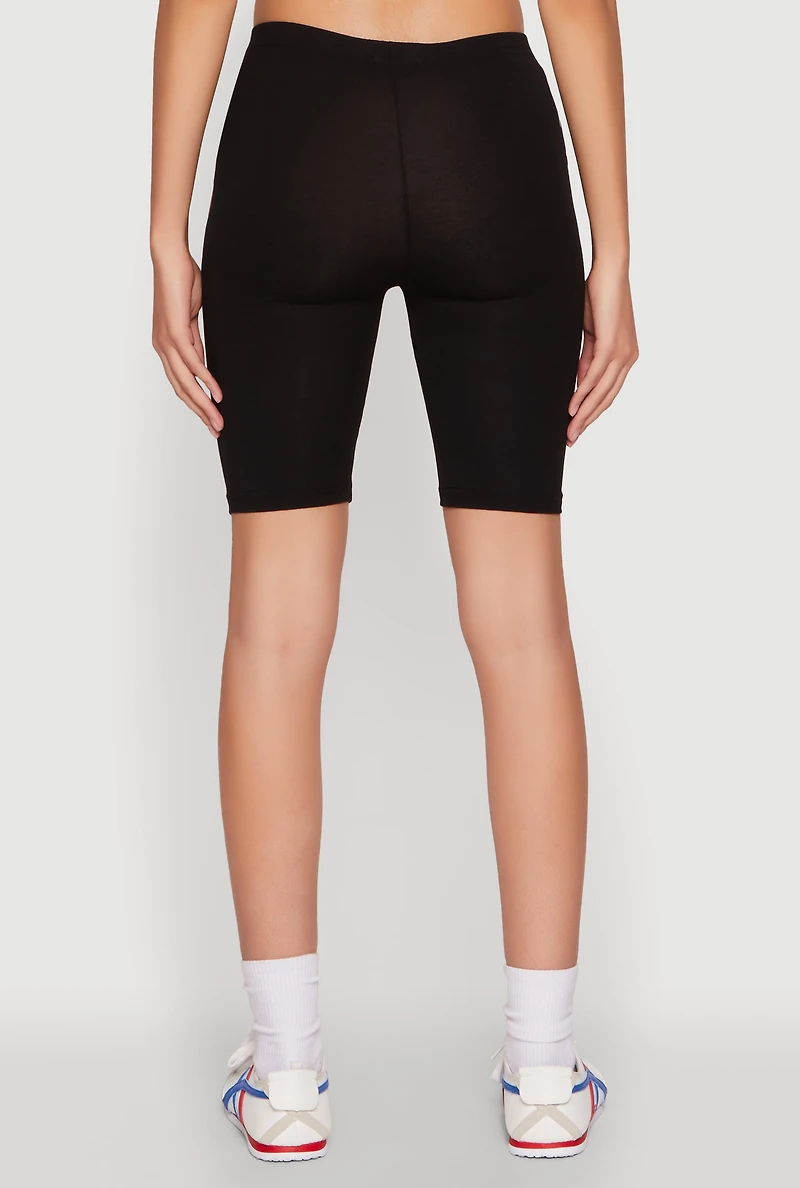 Womens Blessed By God Graphic Biker Shorts,