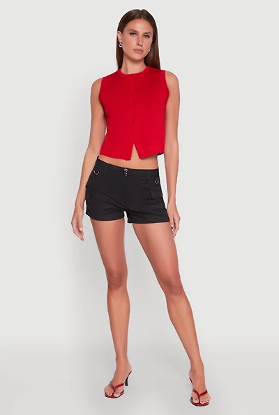 D Ring Tabbed Cargo Shorts