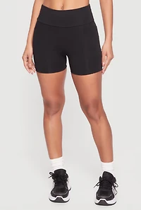 High Waisted Bike Shorts with Side Pockets